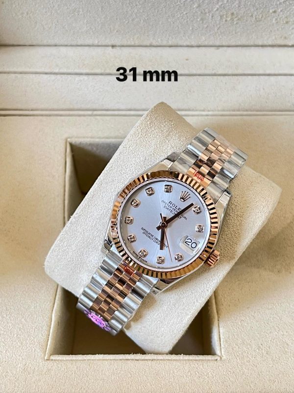 Rolex Datejust 31MM Mother of Pearl Diamond Dial Rose Gold & Stainless Steel Jubilee Bracelet