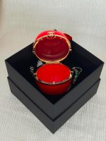Chanel Apple Minaudière Red Chain Clutch Bag