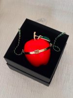 Chanel Apple Minaudière Red Chain Clutch Bag
