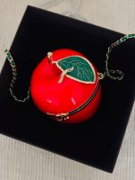 Chanel Apple Minaudière Red Chain Clutch Bag
