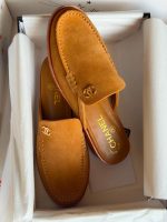 Chanel CC Logo Suede Calfskin Mules In Beige - Image 4