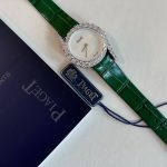 Piaget Limelight Gala 26MM Diamond Studded Bezel Green Strap Ladies Watch