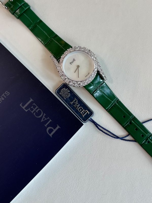 Piaget Limelight Gala 26MM Diamond Studded Bezel Green Strap Ladies Watch