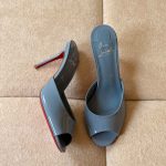Christian Louboutin Ceruleo Me Dolly 100MM Patent Mules