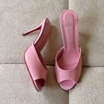 Christian Louboutin Hot Pink Me Dolly 100MM Patent Mules