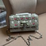 Dior Dioramour My Dior Mini Bag Blue Cannage Denim Doves & Roses