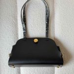 Hermès Tablier Sellier Ardoise Vache Hunter Swift & Toile Militaire Bag Gold Hardware