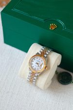 Rolex Datejust 31mm White Mother Of Pearl MOP Diamond Dial Ladies Watch