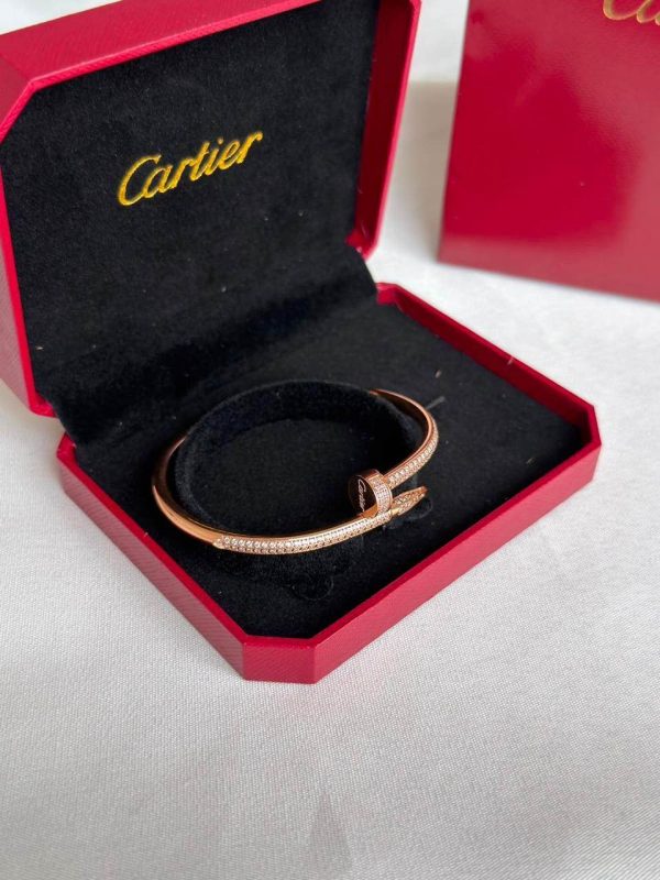 Cartier Juste Un Clou Diamond Bracelet Rose Gold