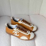 Chanel 26P suede sneakers brown