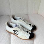 Chanel 26P suede sneakers white