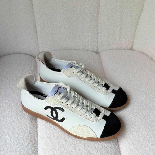 Chanel 26P suede sneakers white