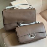 Chanel grained calfskin souplissimo flap bag light brown