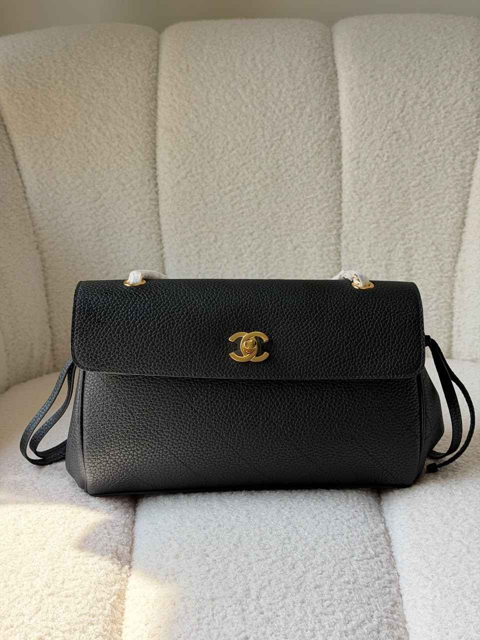 Chanel grained calfskin urban essential flap bag black Chanel grained calfskin urban essential flap bag black