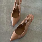 Christian louboutin 70 hot chick slingback pumps beige