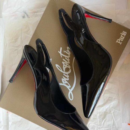 Christian louboutin 70 hot chick slingback pumps black
