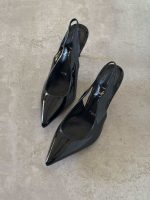 Christian louboutin 70 hot chick slingback pumps black