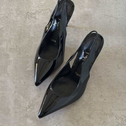 Christian louboutin 70 hot chick slingback pumps black
