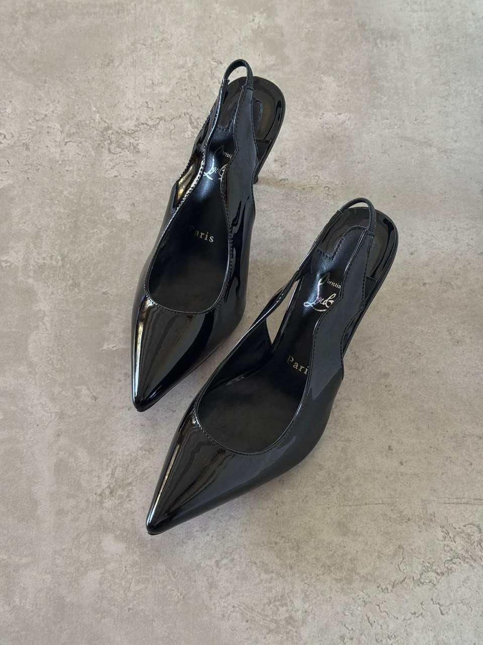 Christian louboutin 70 hot chick slingback pumps black Christian louboutin 70 hot chick slingback pumps black