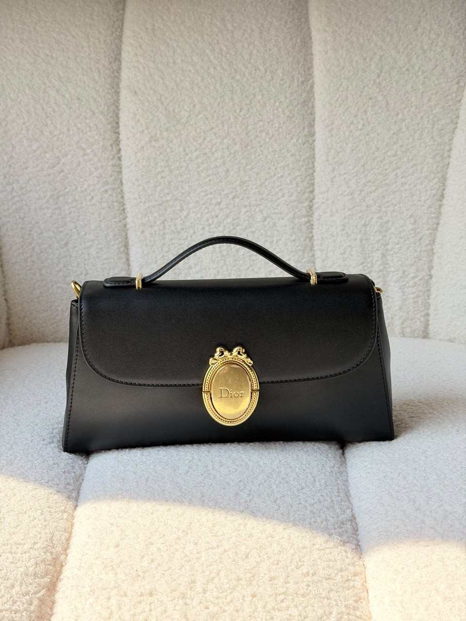 Dior Medaillon pouch black smoth calfskin Dior Medaillon pouch black smoth calfskin
