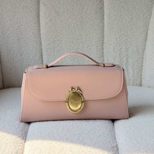 Dior Medaillon pouch pink smoth calfskin