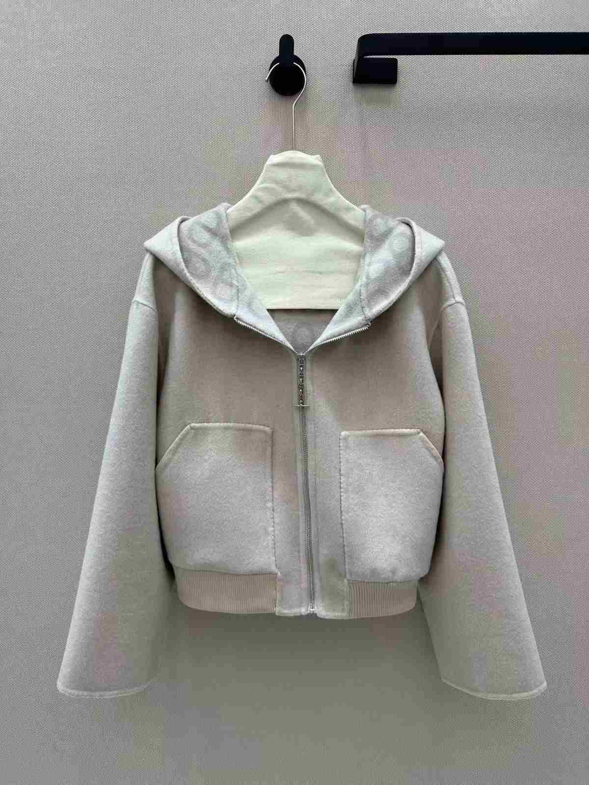 Dior reversible hooded cropped cardigan off white Dior reversible hooded cropped cardigan off white