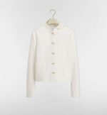 Dior virgin wool cropped jacket ecru