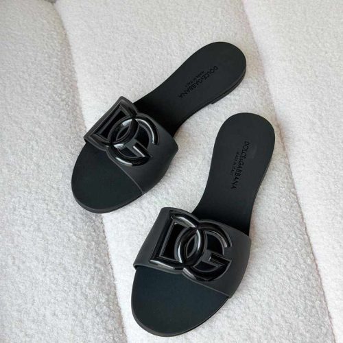 Dolce-Gabbana-beachwear-rubber-slides-black