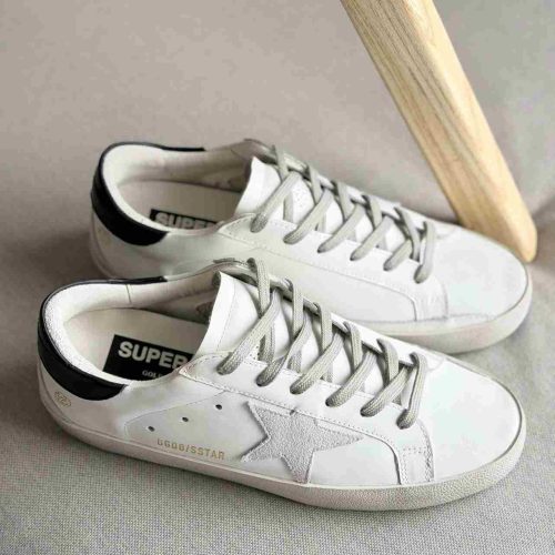 Golden goose black heel tab superstar sneakers