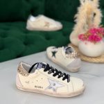 Golden goose golden glitter heel tab superstar sneakers