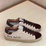 Golden goose men's yalla habibi sneakers beige brown