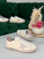 Golden goose pink glitter superstar sneakers
