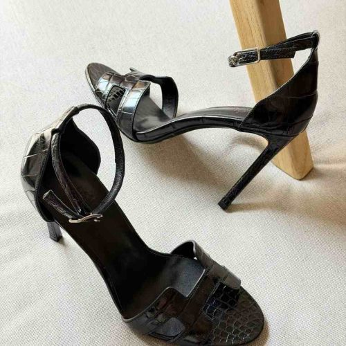 Hermes-Joy-105-H-cut-out-sandals-black