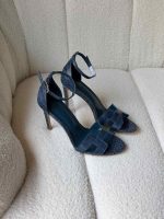 Hermes-Joy-105-H-cut-out-sandals-blue