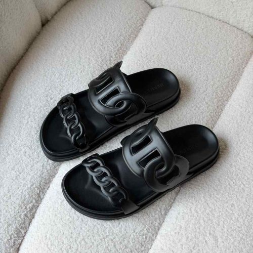 Hermes chaine d'ancre extra sandals black