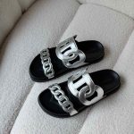 Hermes chaine d'ancre extra sandals black & silver
