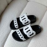 Hermes chaine d'ancre extra sandals black & white