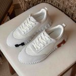 Hermes contrasting logo mesh bouncing sneakers