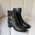 Hermes frenchie 50 ankle boots black