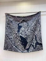 Hermes La Nouvelle Cite Cavaliere Shawl 140 In Black And White