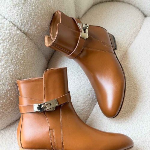 Hermes neo ankle low boot natural brown