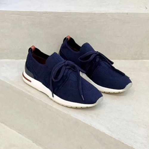 Loro piana 360 lp lady flexy walk sneakers in navy blue
