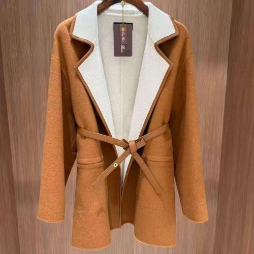 Loro piana jimi cashmere reversible coat camel brown