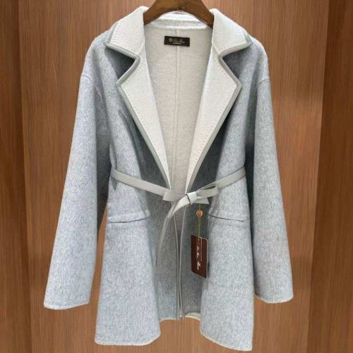 Loro piana jimi cashmere reversible coat gray