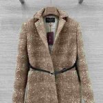 Loro piana mix tweed blazer beige