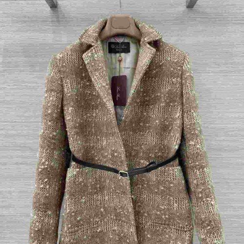 Loro piana mix tweed blazer beige