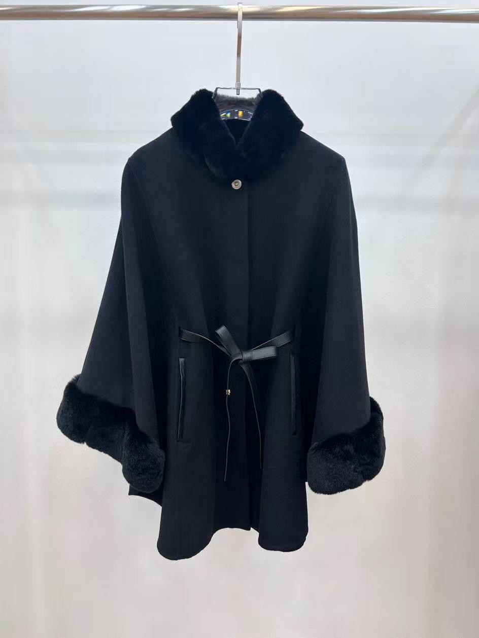Loro piana salzburg cashmere cape black Loro piana salzburg cashmere cape black