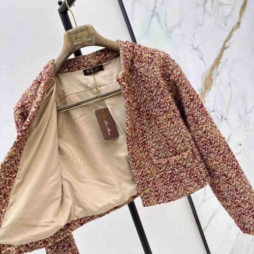 Loro piana wool tweed two piece jacket