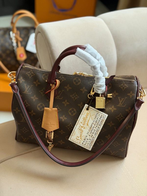 Louis Vuitton Speedy 30 Soft Celebration Monogram Canvas Handbag