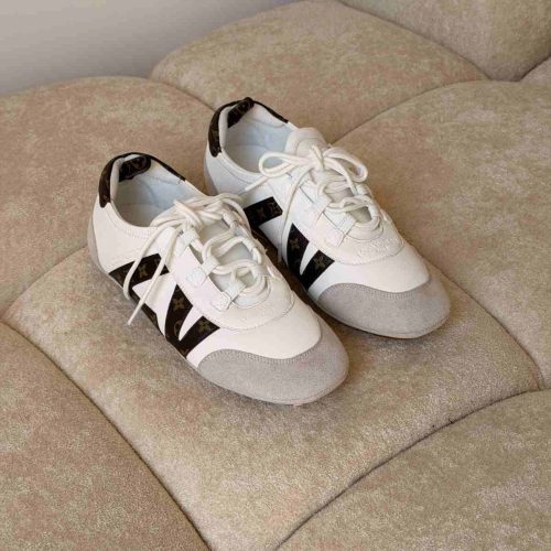 Louis vuitton lv sneakerina sneakers in white and black